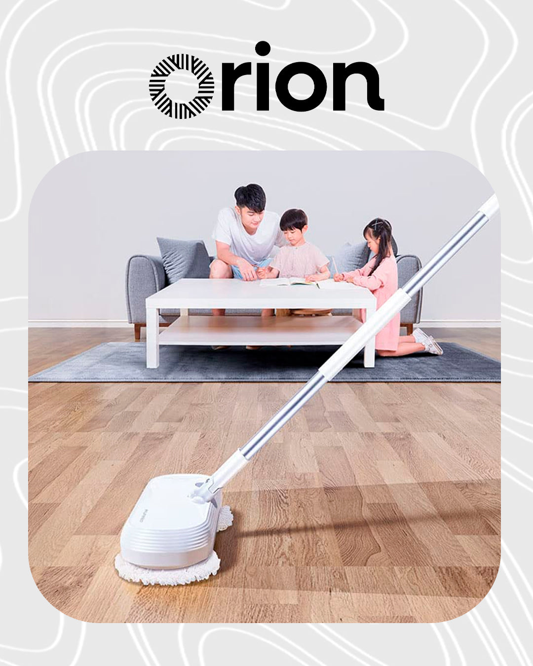 Mop Elétrico 2 em 1 Orion – Limpeza Eficiente e Prática para Sua Casa