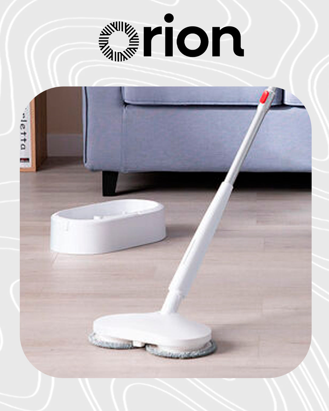 Mop Elétrico 2 em 1 Orion – Limpeza Eficiente e Prática para Sua Casa