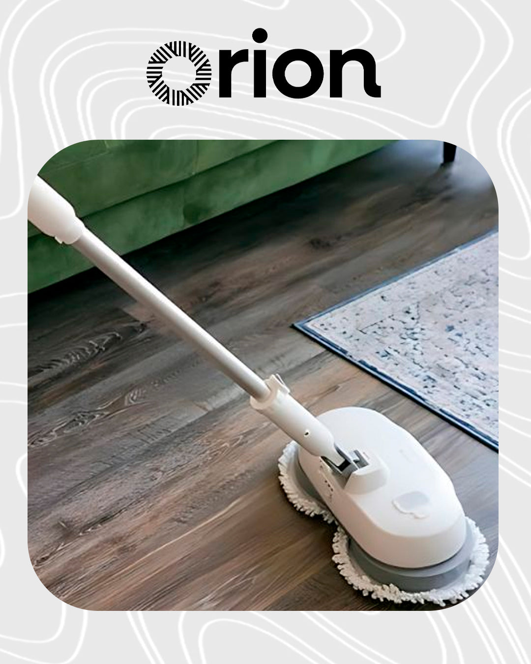 Mop Elétrico 2 em 1 Orion – Limpeza Eficiente e Prática para Sua Casa