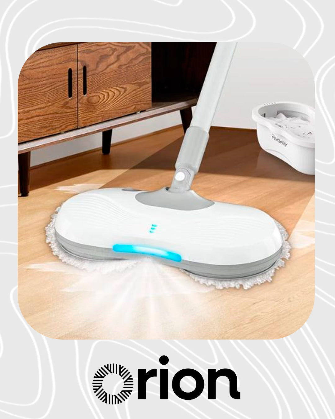 Mop Elétrico 2 em 1 Orion – Limpeza Eficiente e Prática para Sua Casa
