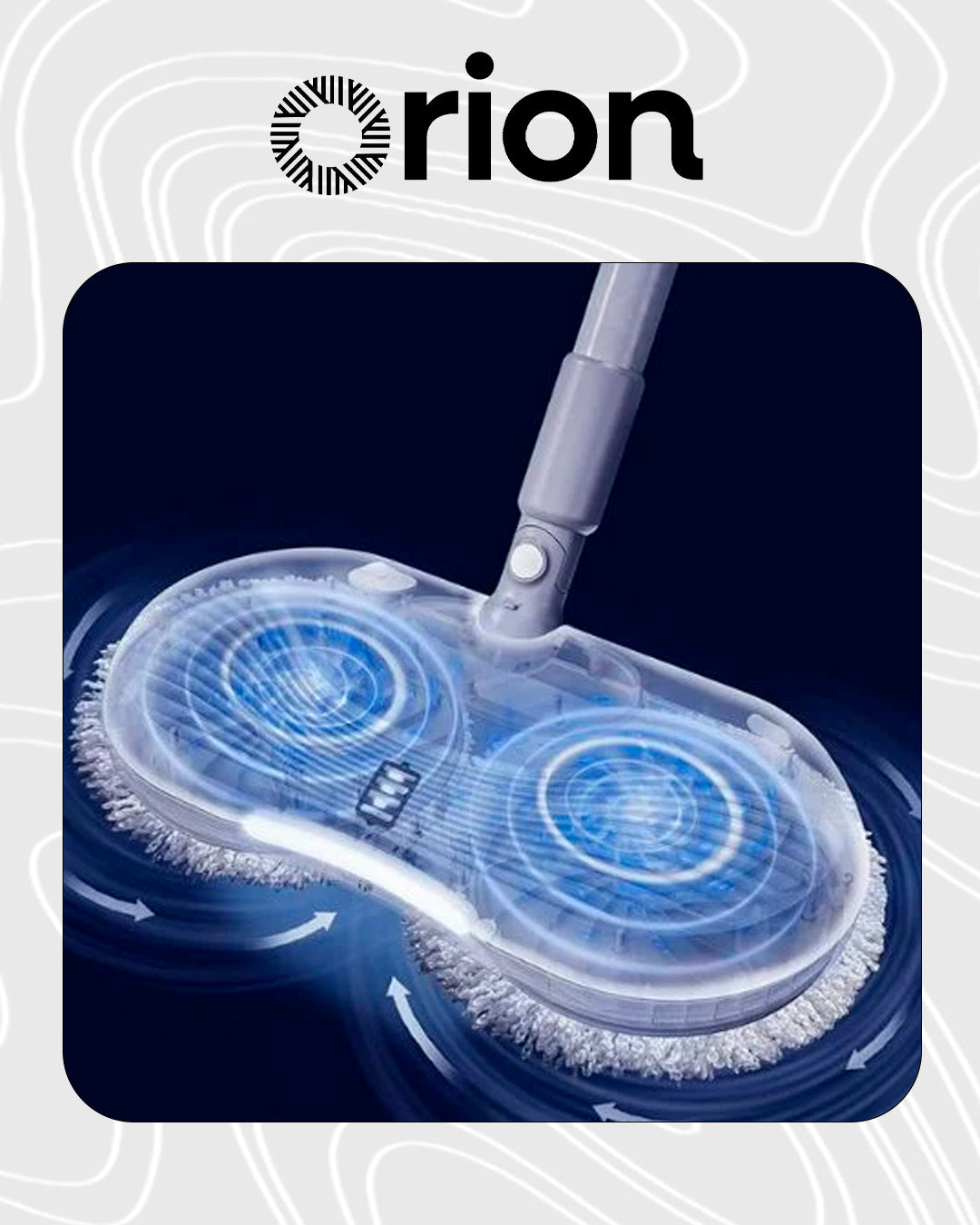 Mop Elétrico 2 em 1 Orion – Limpeza Eficiente e Prática para Sua Casa