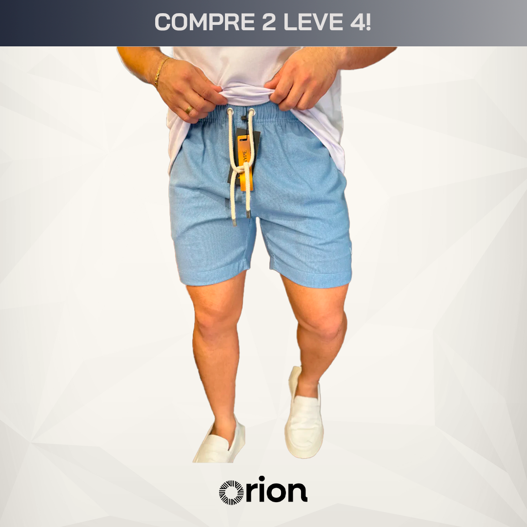 Kit 4 Shorts de Linho (COMPRE 2 LEVE 4)