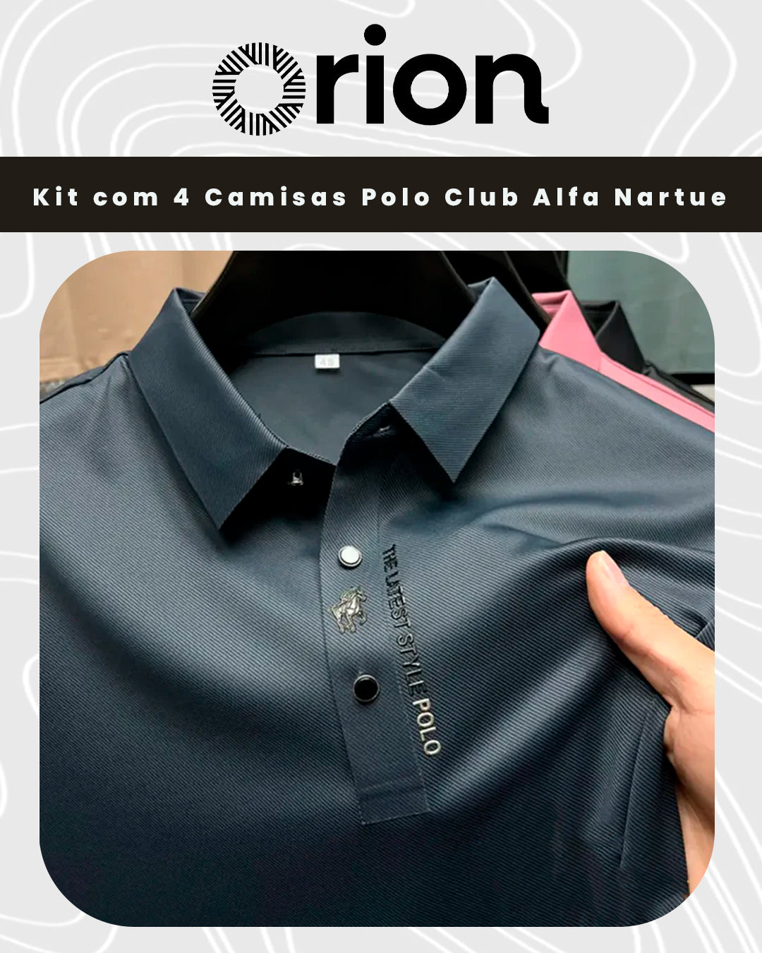 Kit com 4 Camisas Polo Club Alfa Nartue