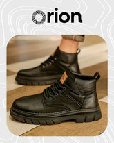 Bota Masculina Vanguard em Couro Legítimo – Brindes Exclusivos: Cinto, Carteira e Relógio