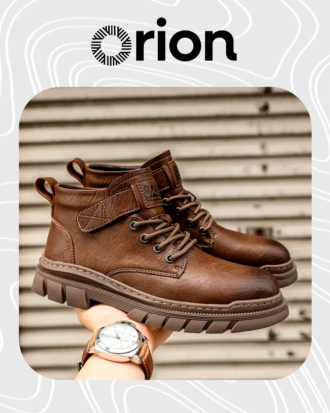 Bota Masculina Vanguard em Couro Legítimo – Brindes Exclusivos: Cinto, Carteira e Relógio