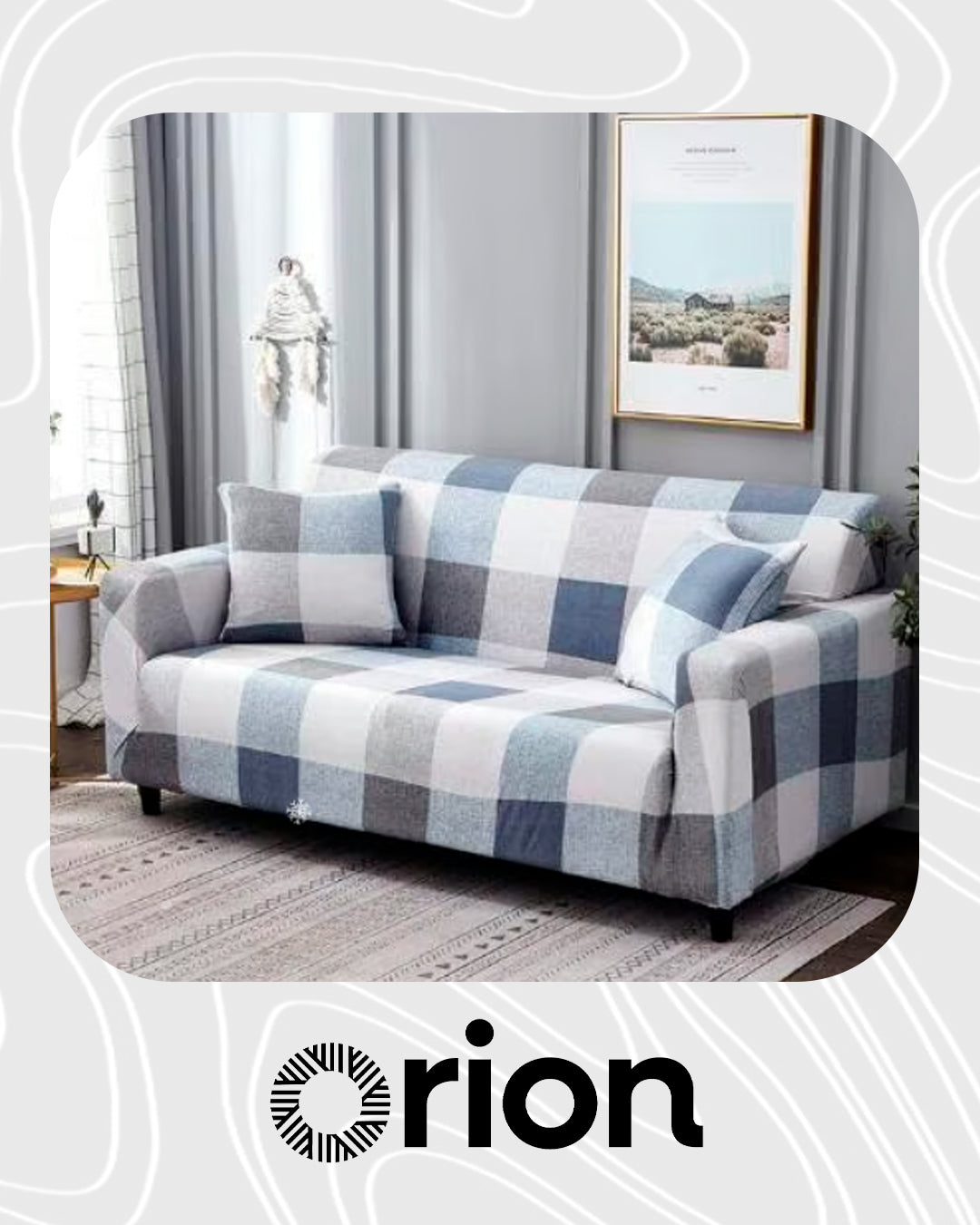 Conjunto Capa de Sofá Universal Impermeável + 4 Capas de Almofadas Premium