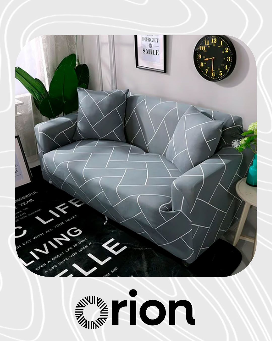 Conjunto Capa de Sofá Universal Impermeável + 4 Capas de Almofadas Premium