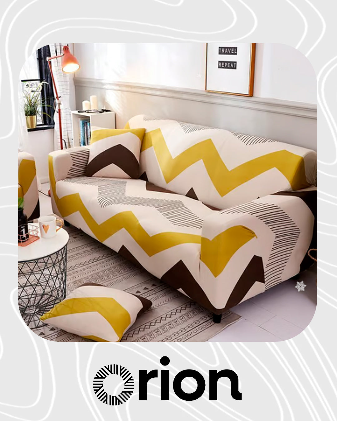 Conjunto Capa de Sofá Universal Impermeável + 4 Capas de Almofadas Premium