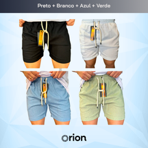 Kit 4 Shorts de Linho (COMPRE 2 LEVE 4)
