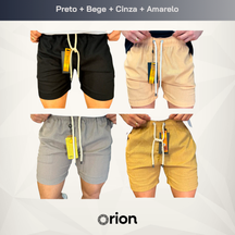 Kit 4 Shorts de Linho (COMPRE 2 LEVE 4)