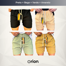 Kit 4 Shorts de Linho (COMPRE 2 LEVE 4)